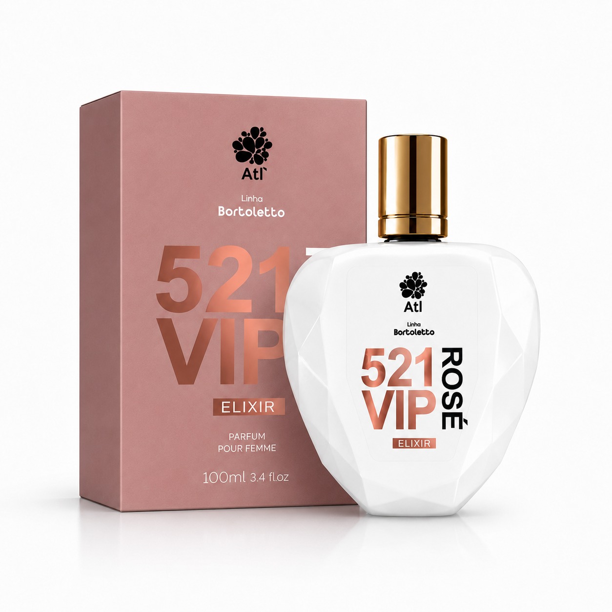 Fragrância 521 Vip Rose Elixir 100Ml